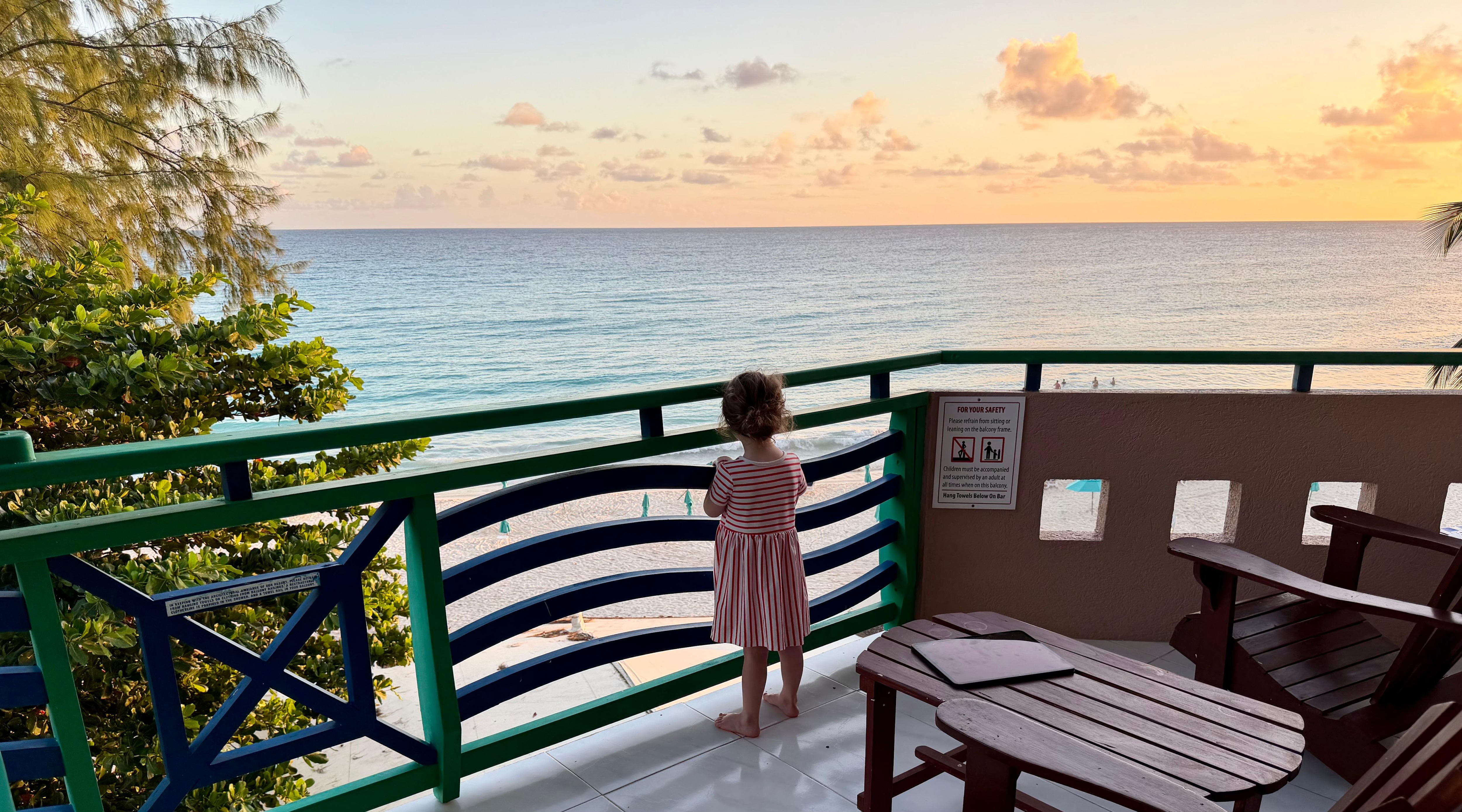 Ocean view balcony - only 2 chairs for 4 person room though