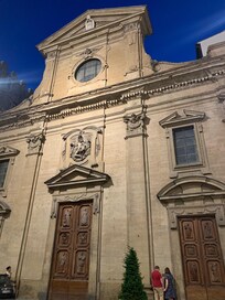 Church next door in piazza