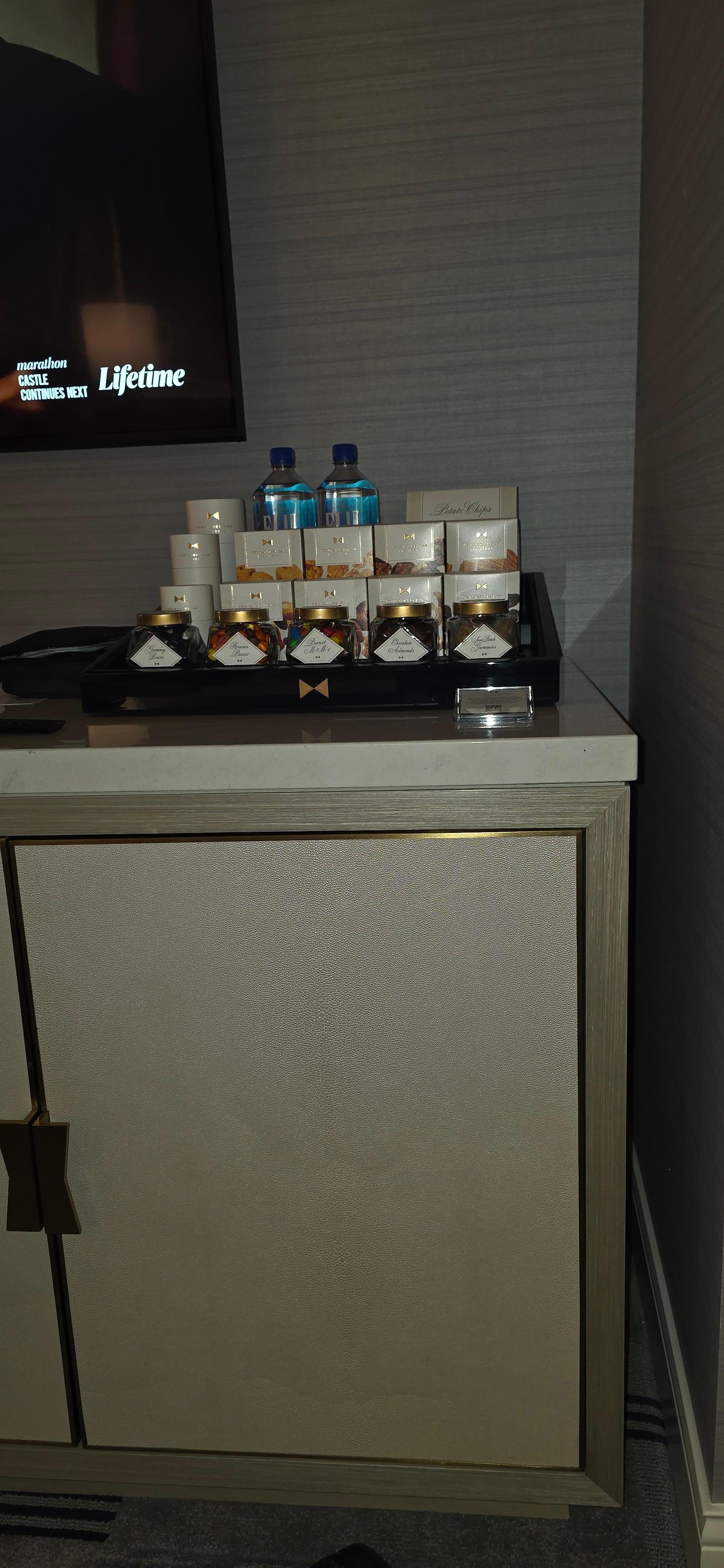 Well stocked minibar