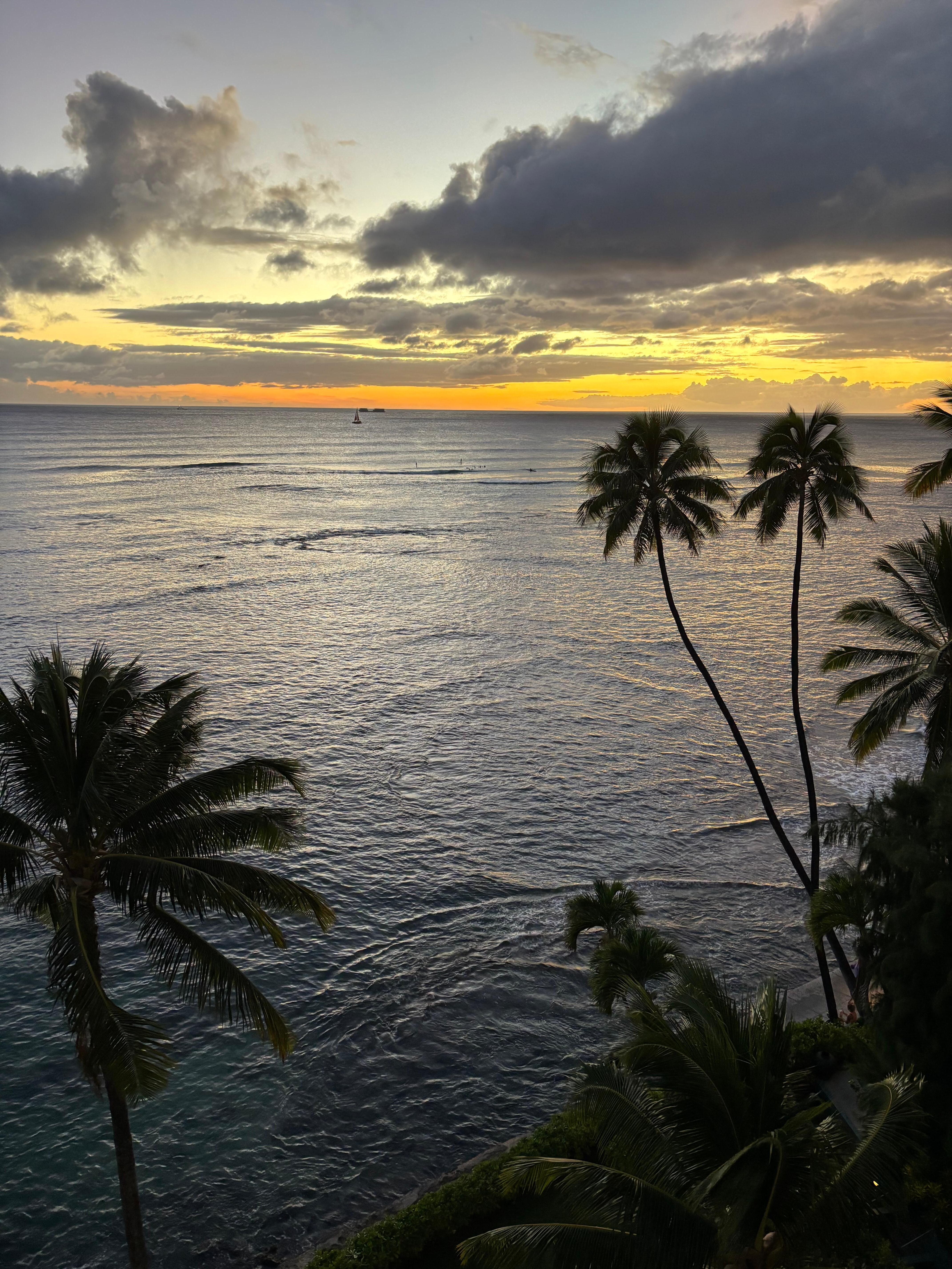 Beautiful sunset in evening