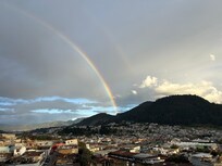 Vista de arcoiris del balcon