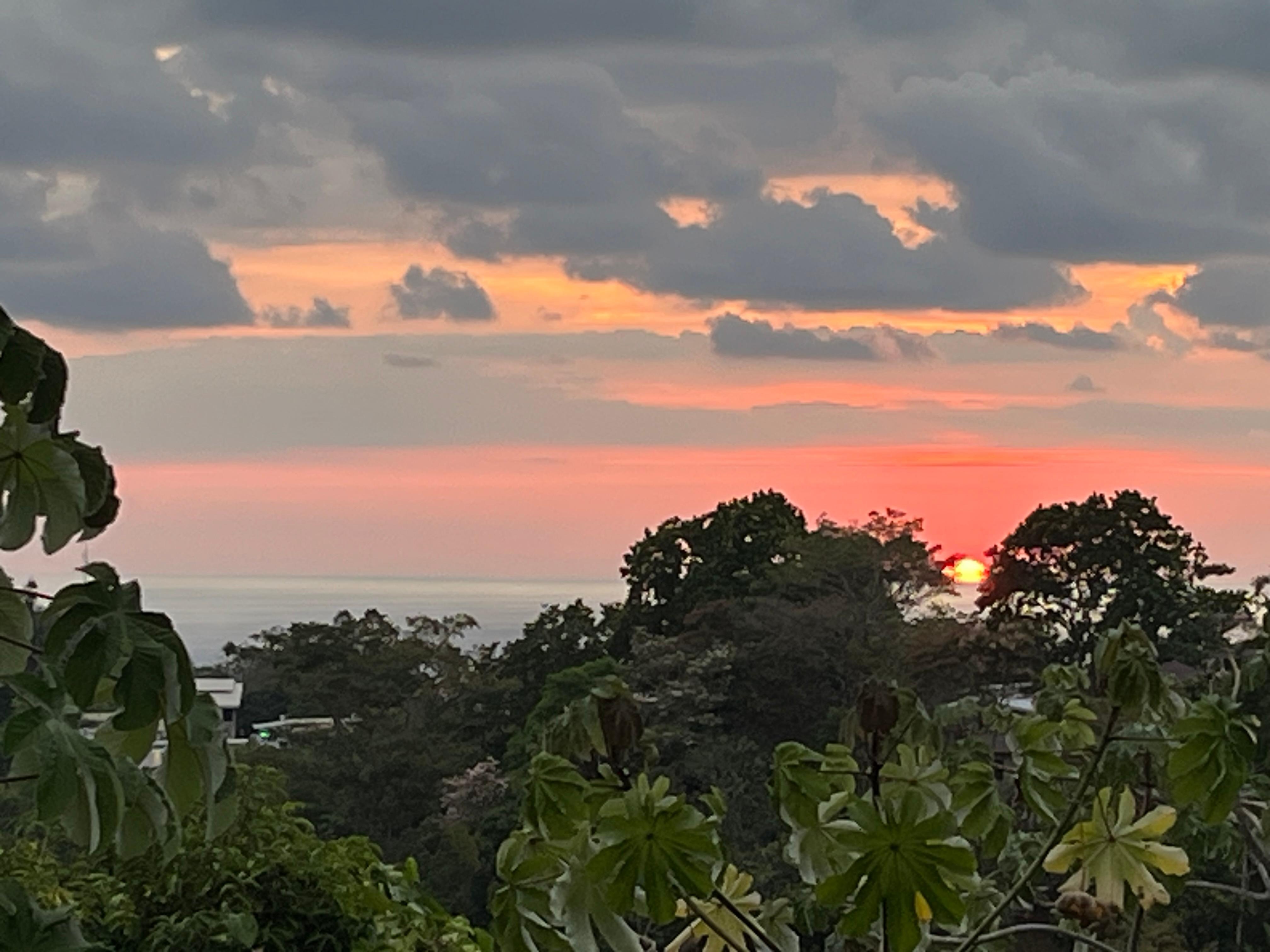 Sunset view from restaurant 