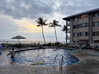 The pool was just right.