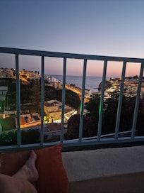 The evening view from the balcony