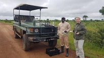 Morning game drive with guide Nicholas and guest Aliona