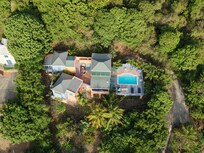 We brought a drone and got a photo of the house from above!