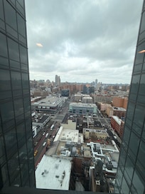 view out the elevator on floor 21