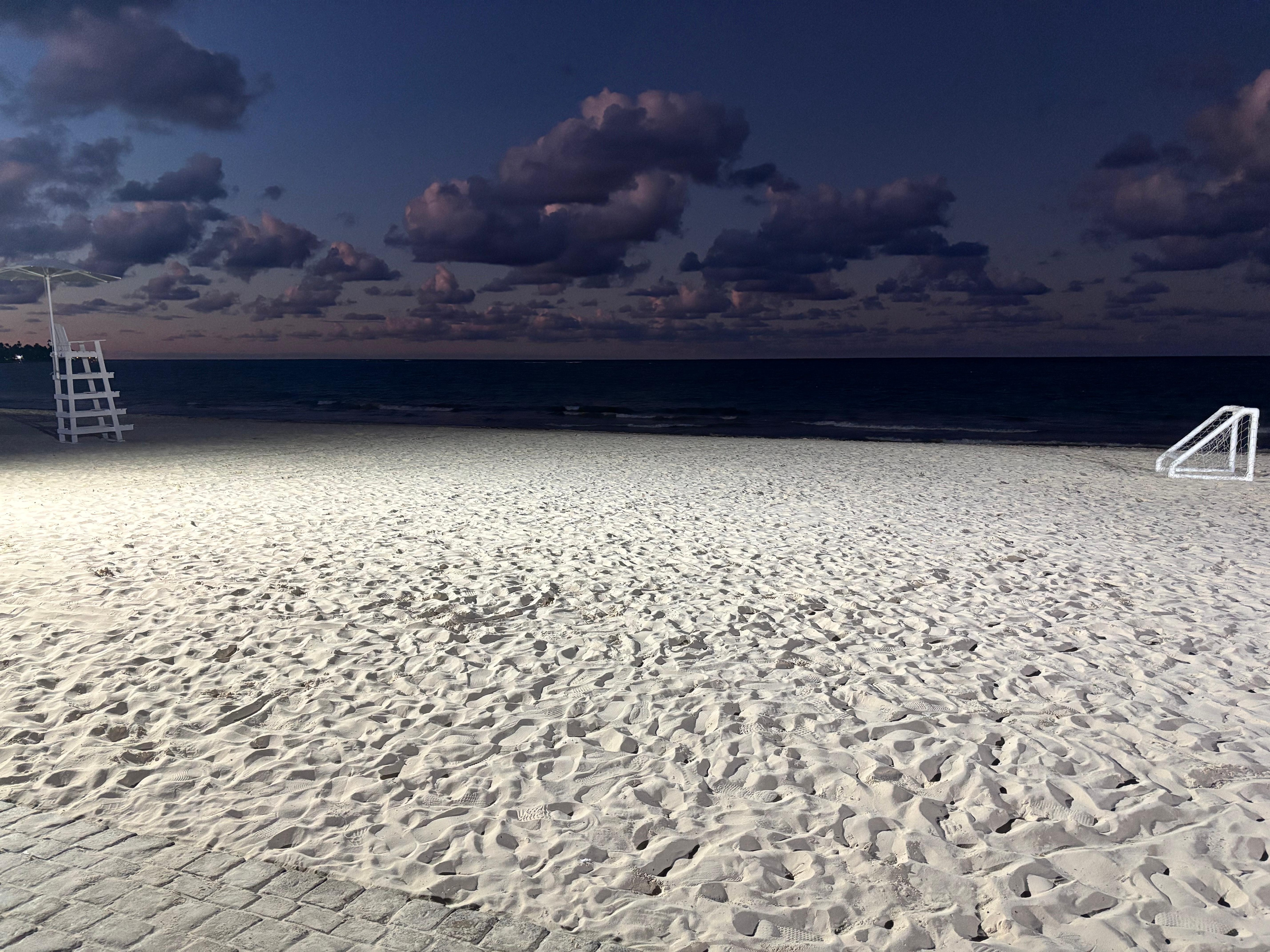 Beautiful white sand. 