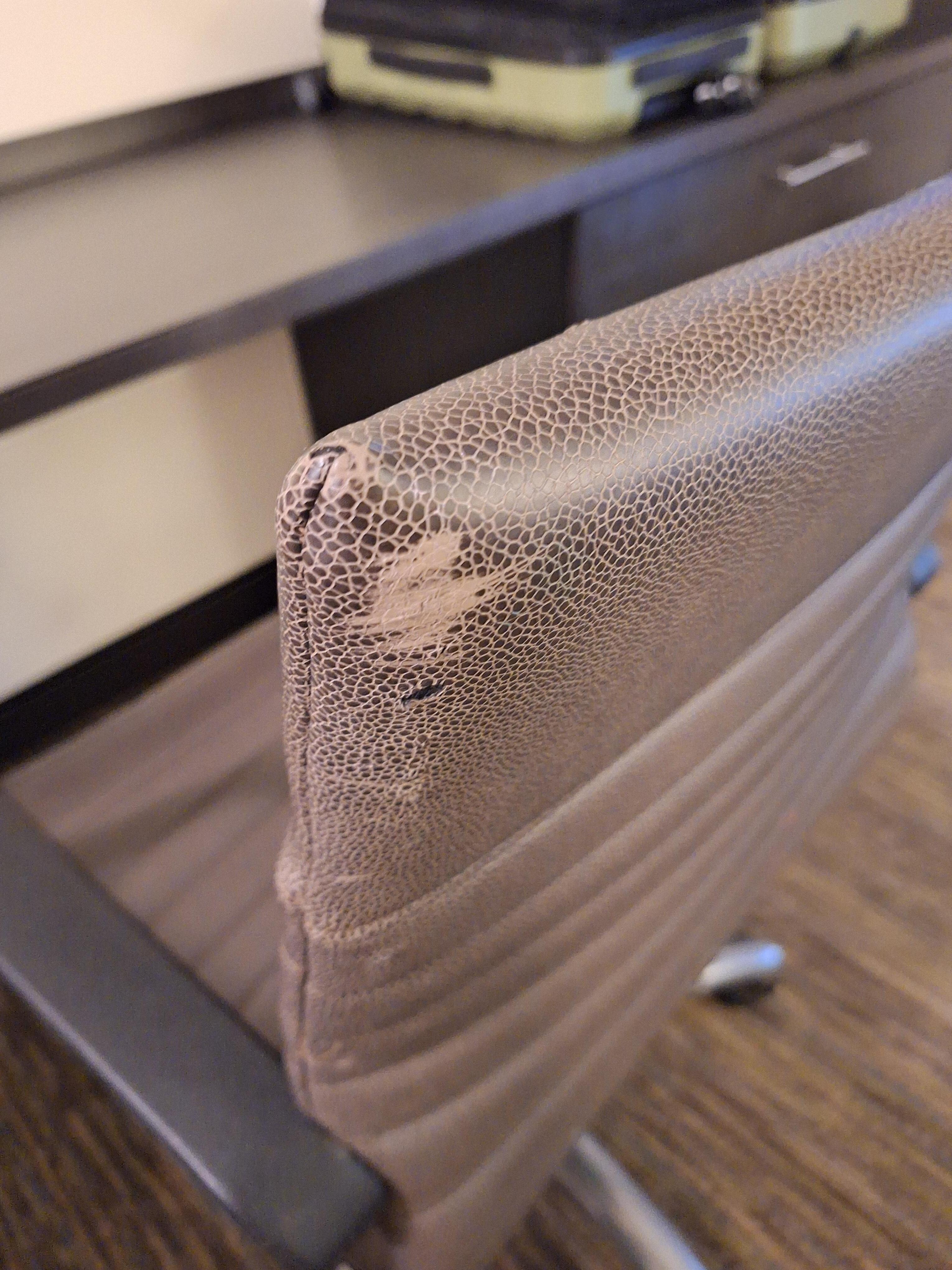 worn out chair