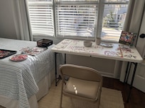 I used the extra bedroom for jigsaw puzzling