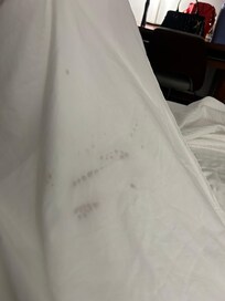 Stains on sheets