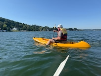 Kayaking on Lake Leelanau