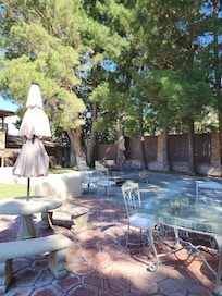 Courtyard view from our loft