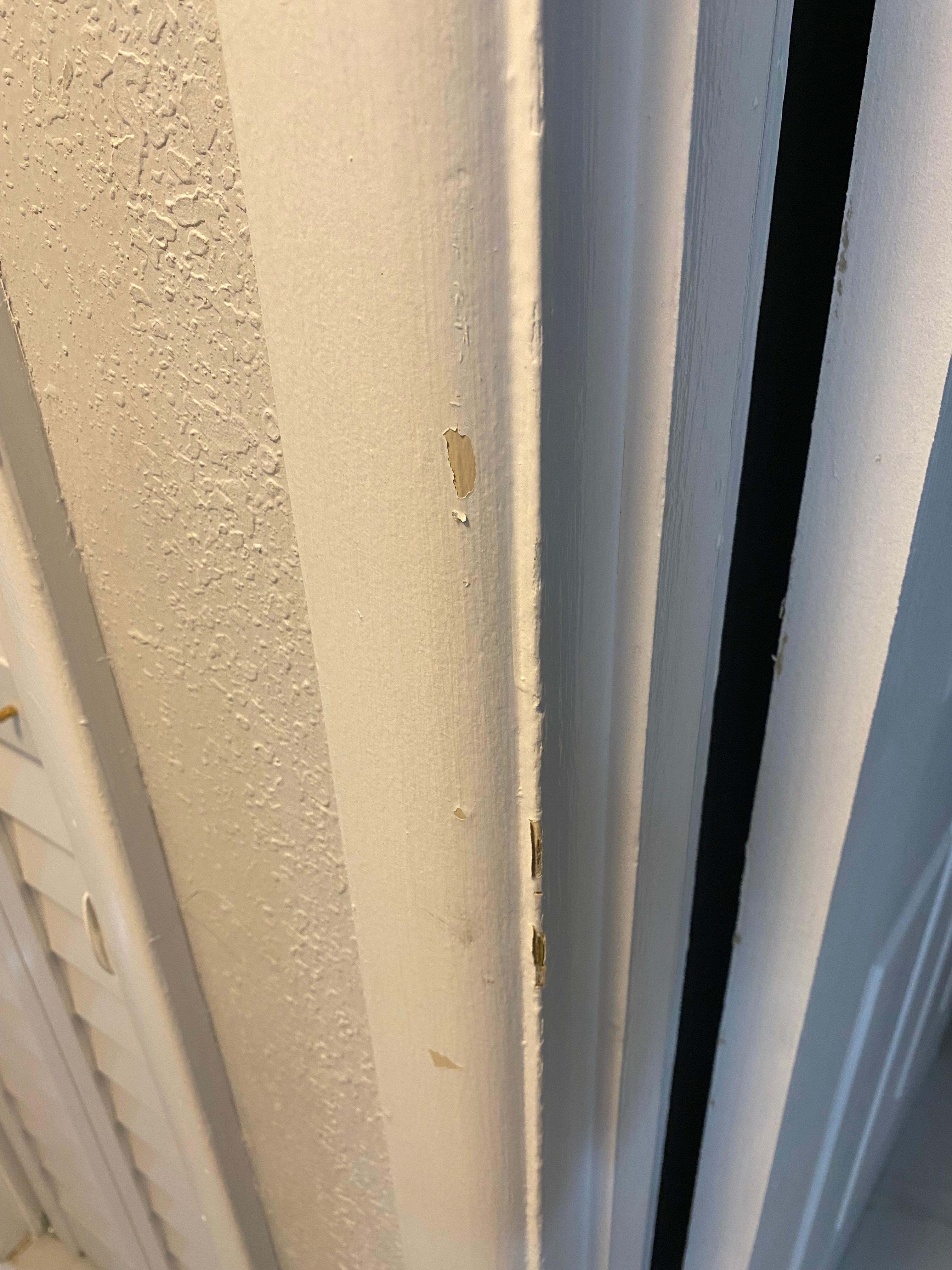 Scuffs on wall