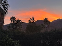 Sunset from backyard