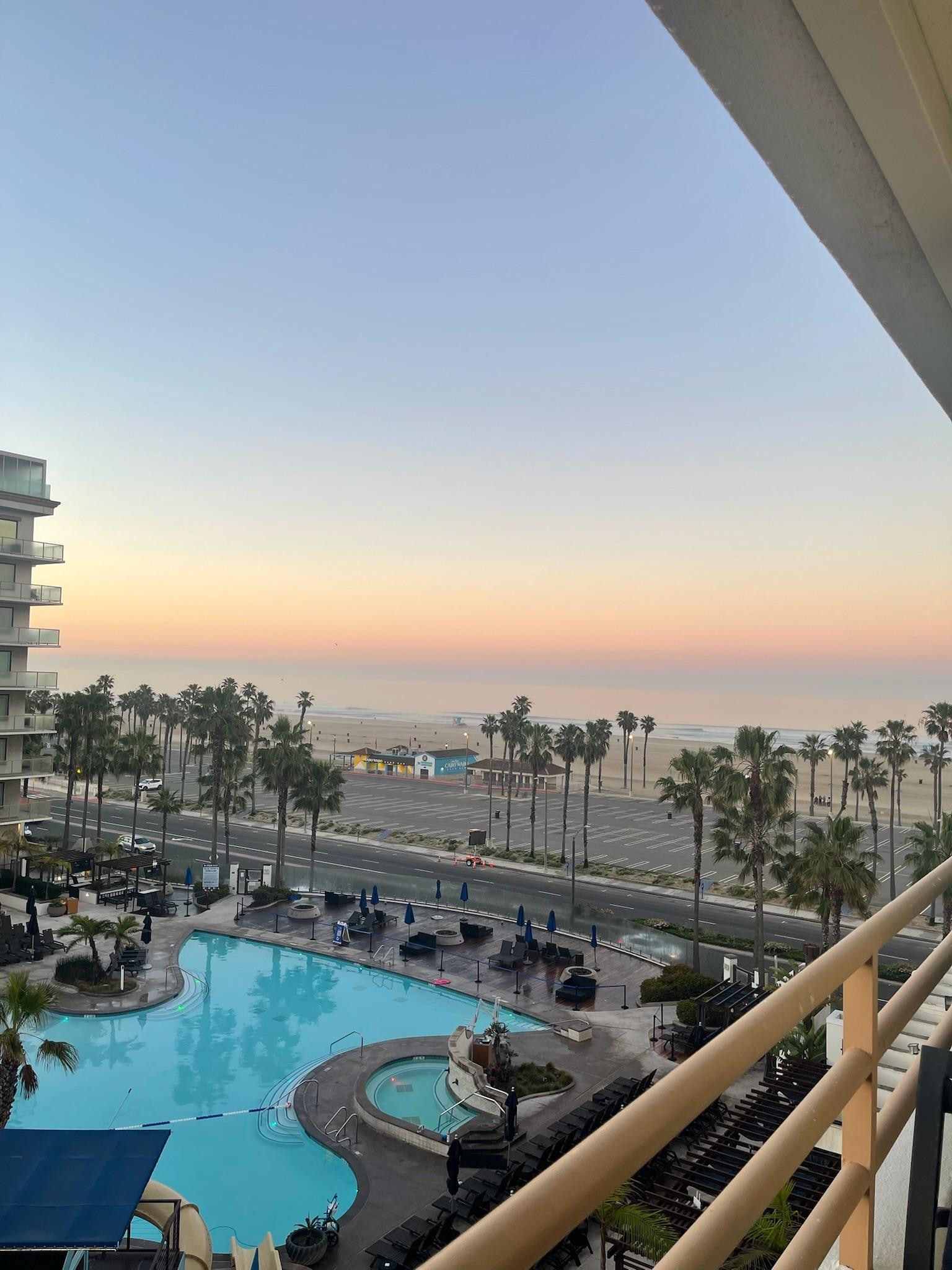 From our hotel room deck