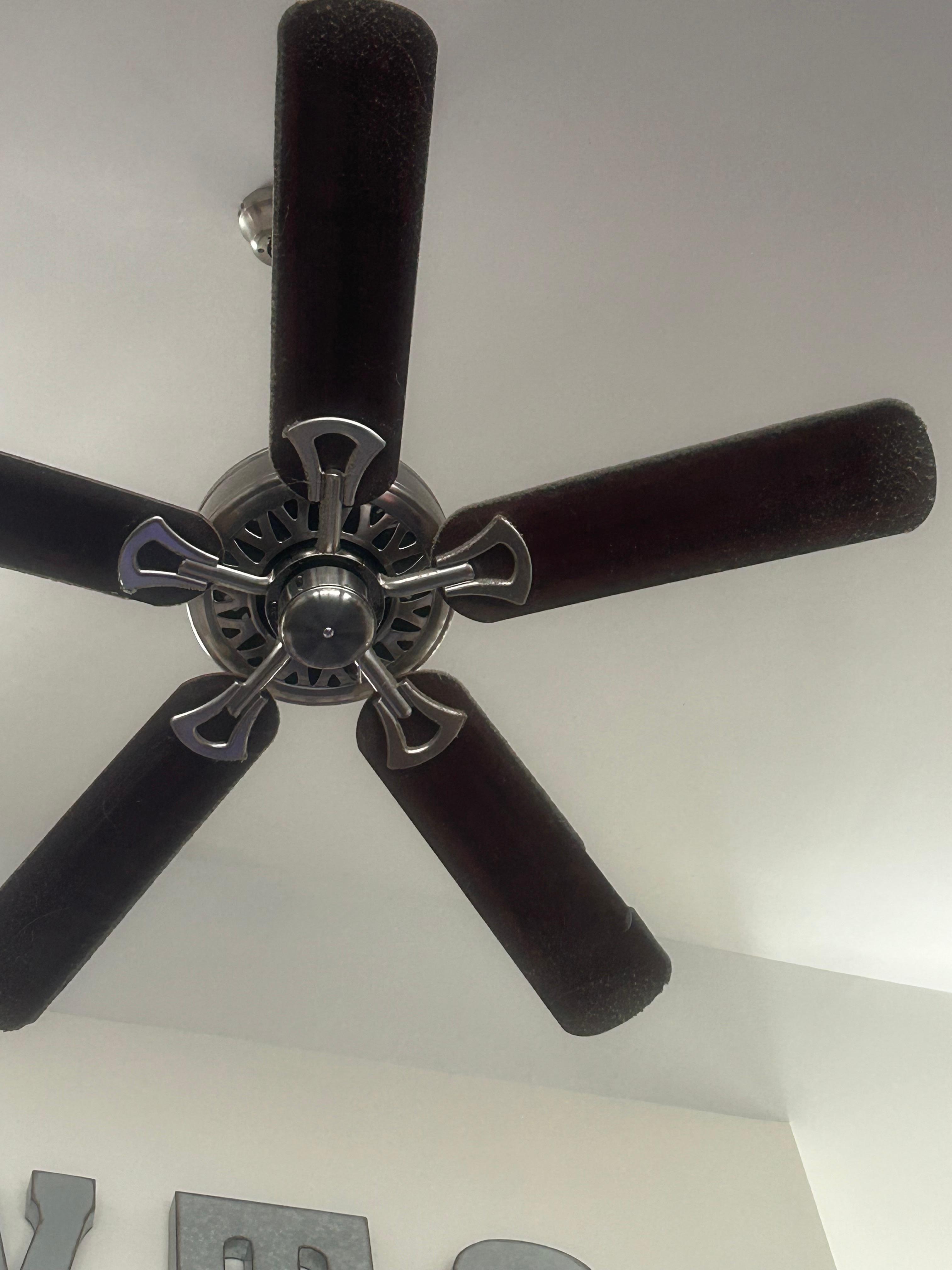 Dirty ceiling fan