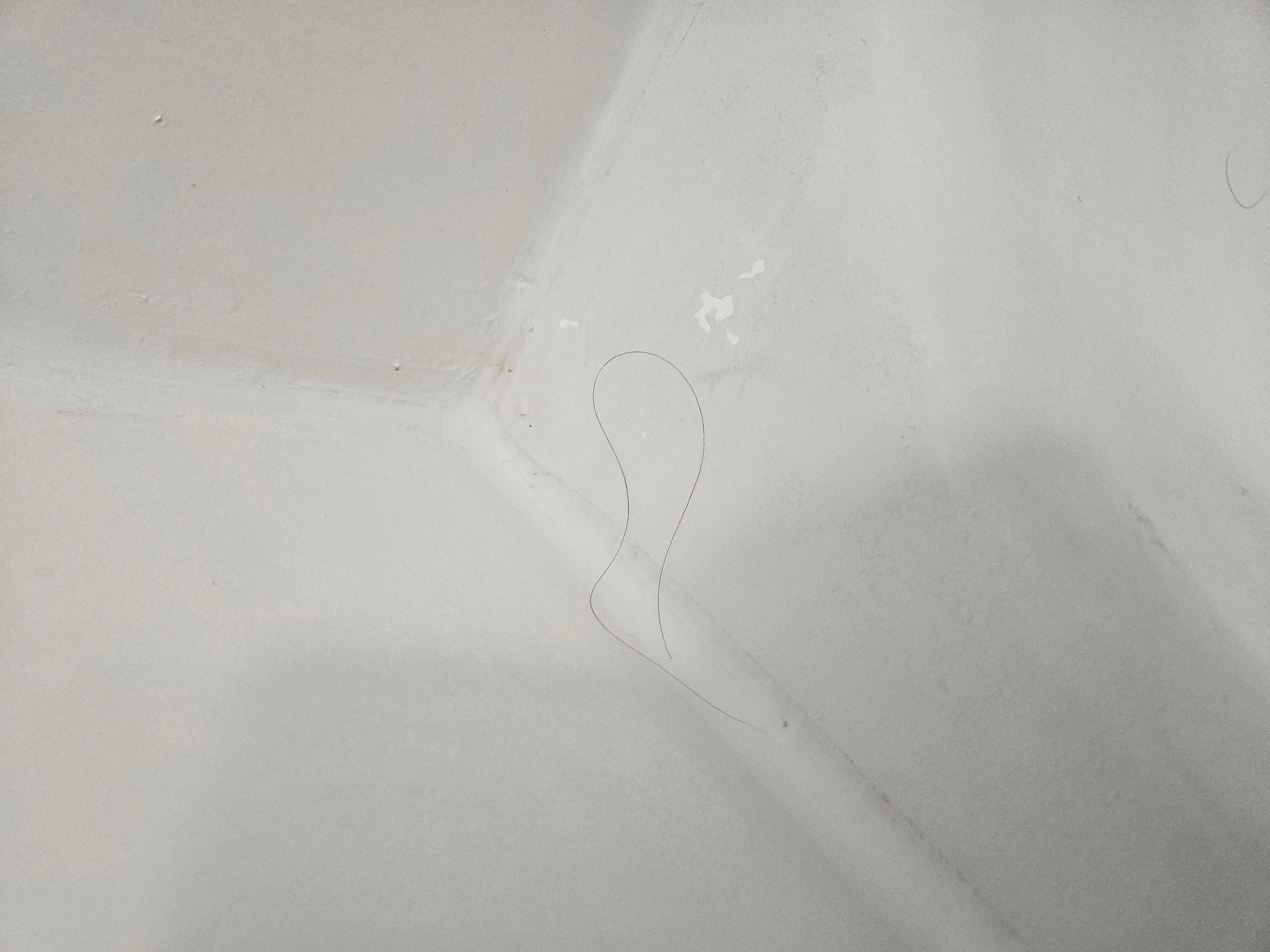 Hair's in the tub.