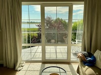 Blick aus einem Schlafzimmer