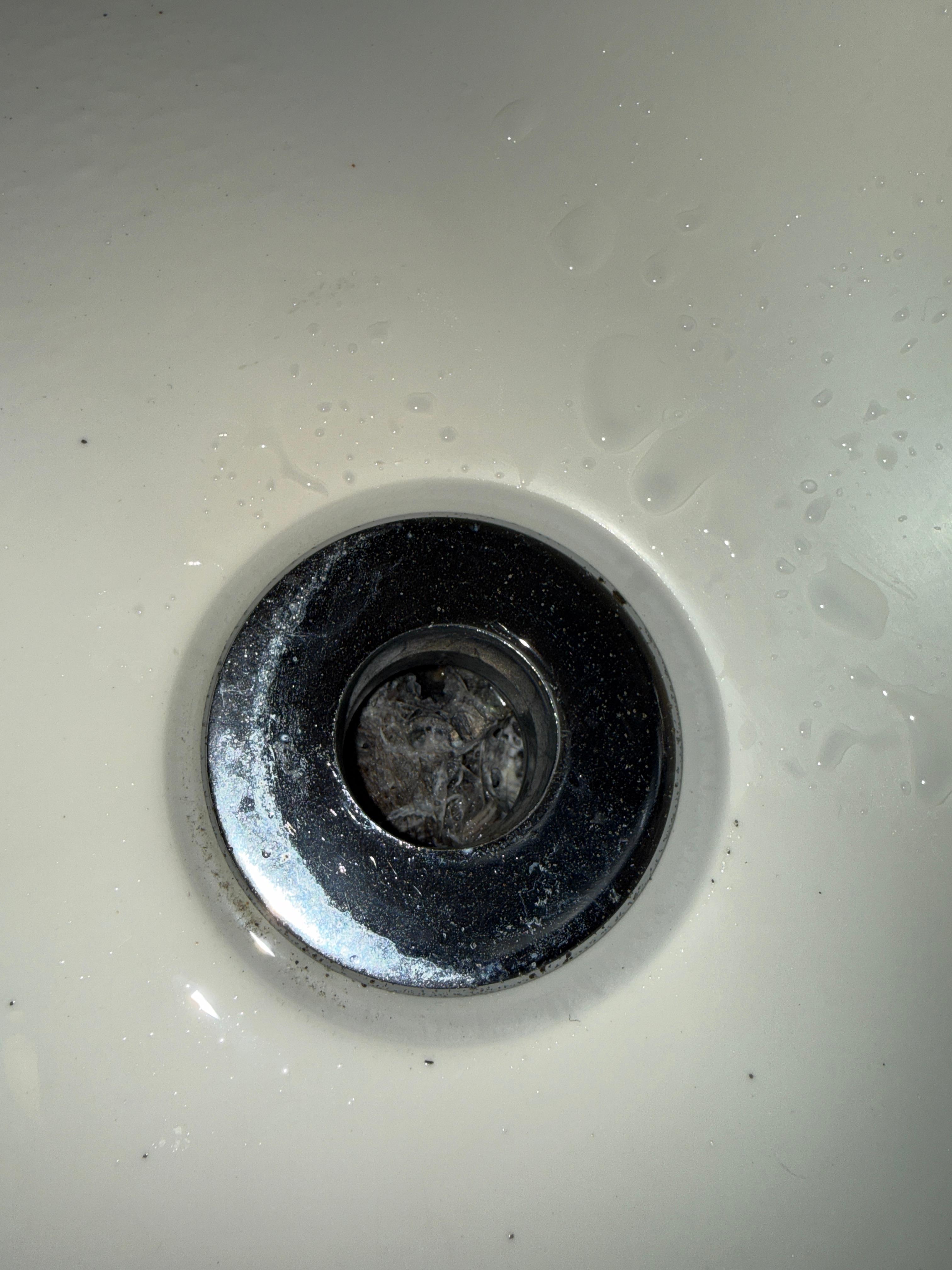 First night the bath failed to drain and dirt came back into the bath… this was the plug. 