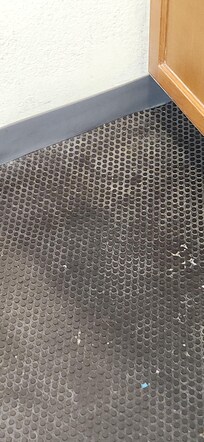 Rug outside bathroom