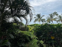 View from Lanai, great to listen to the ocean and the lifeguards across the street.