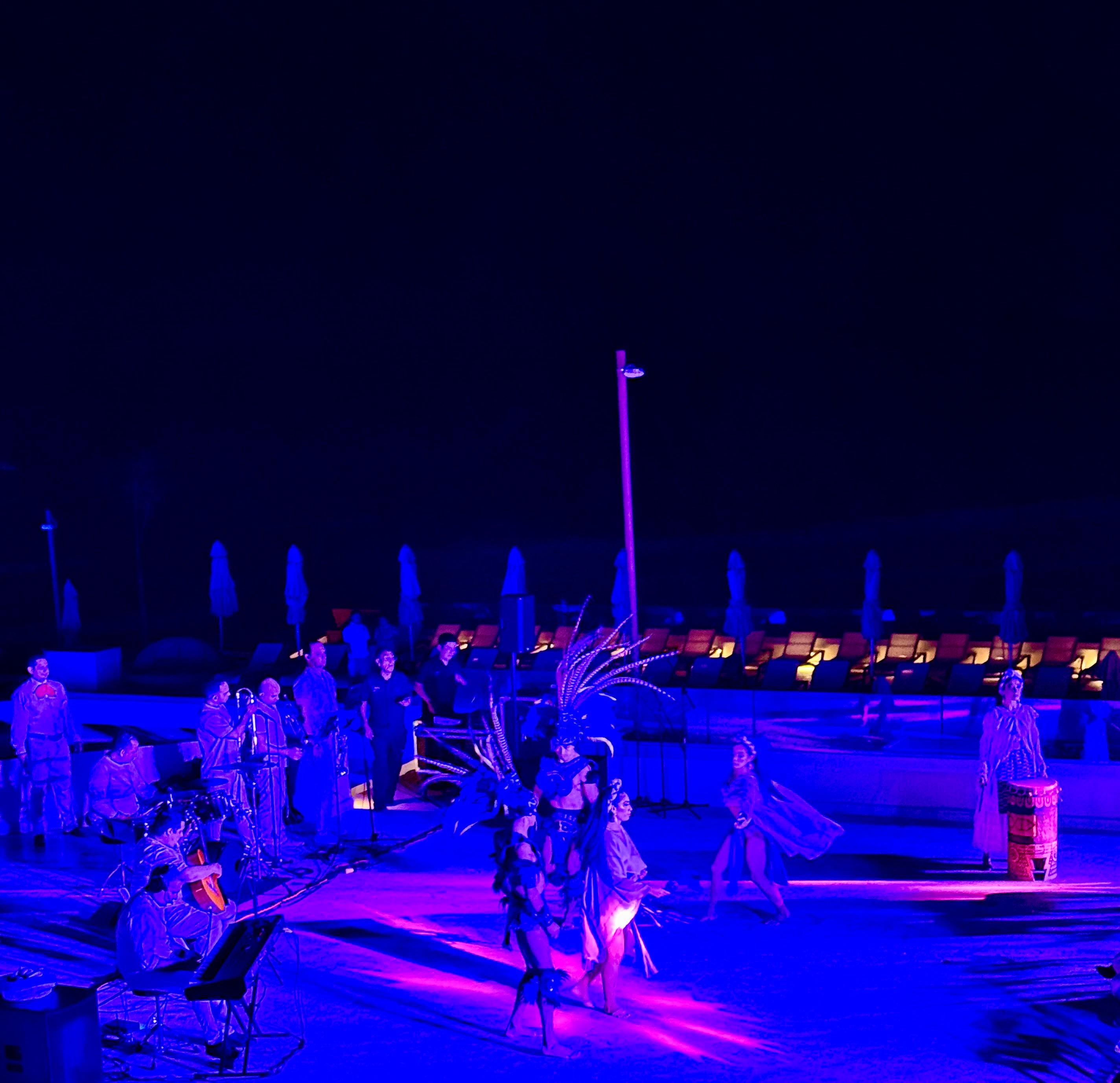 nightly entertainment outside.