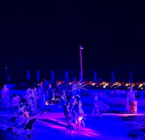 nightly entertainment outside.