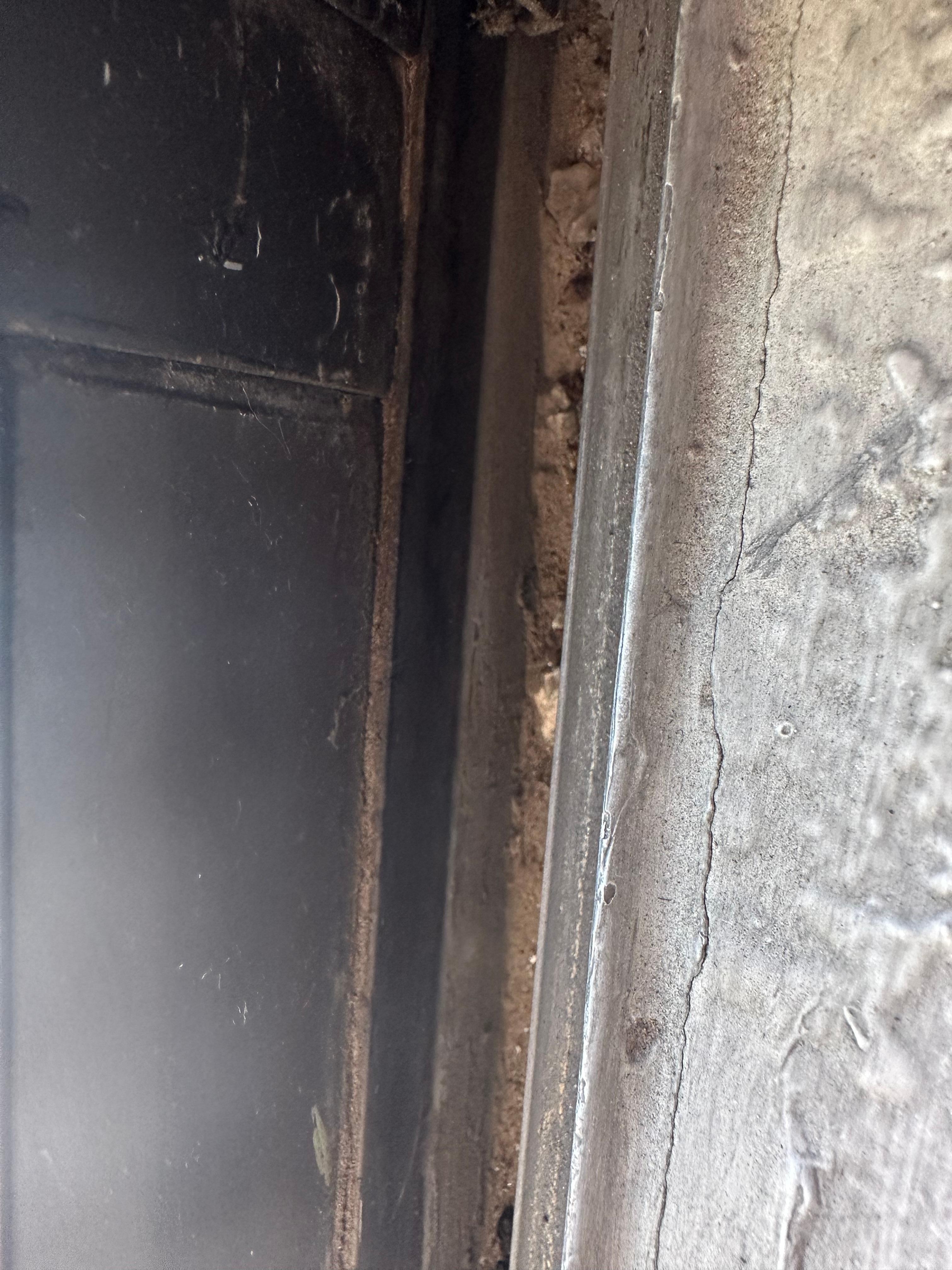 Window sill needs a vacuum