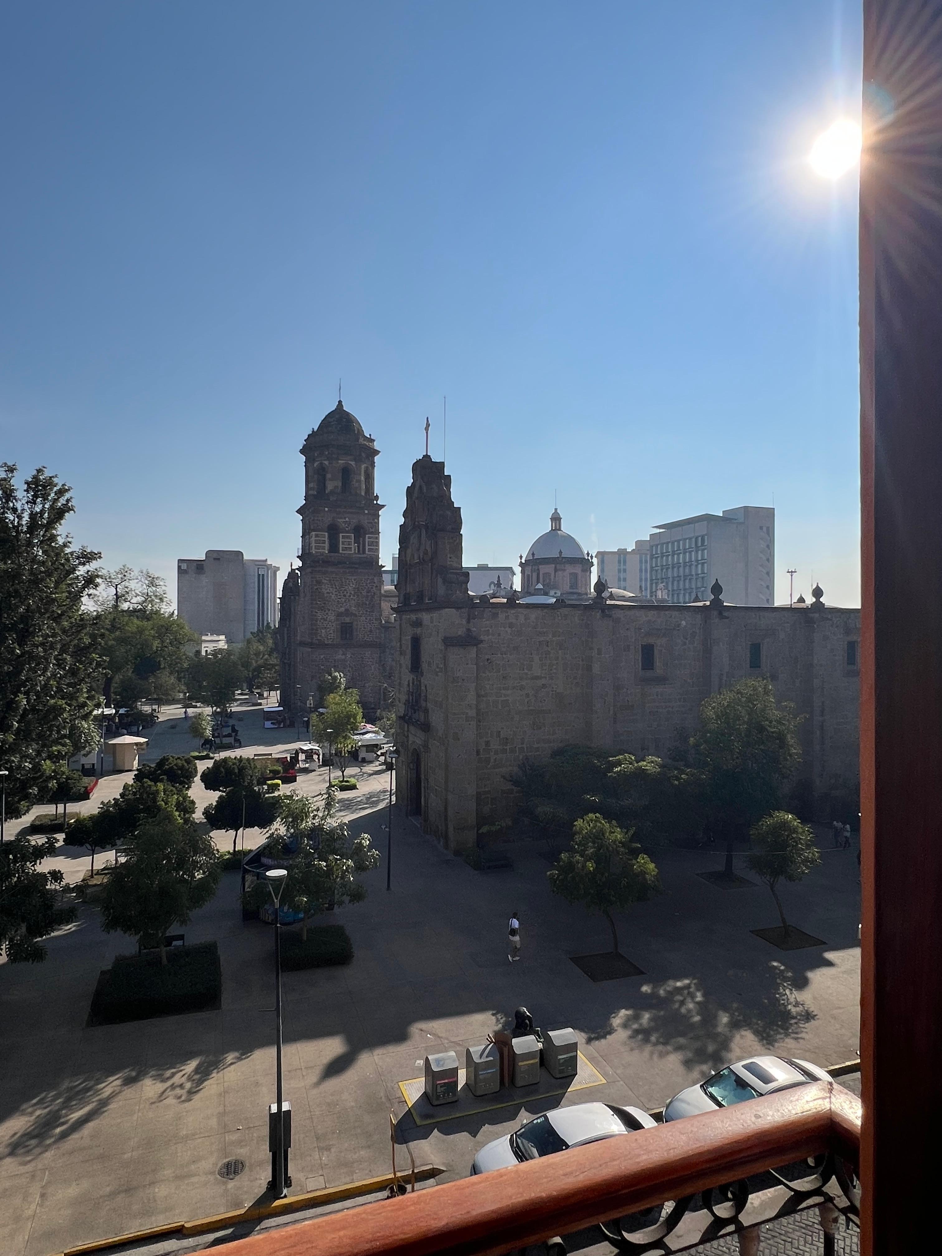 Beautiful view from our balcony. 