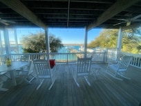We spent a lot of time relaxing on the deck with a glass of wine, watching the boats go by