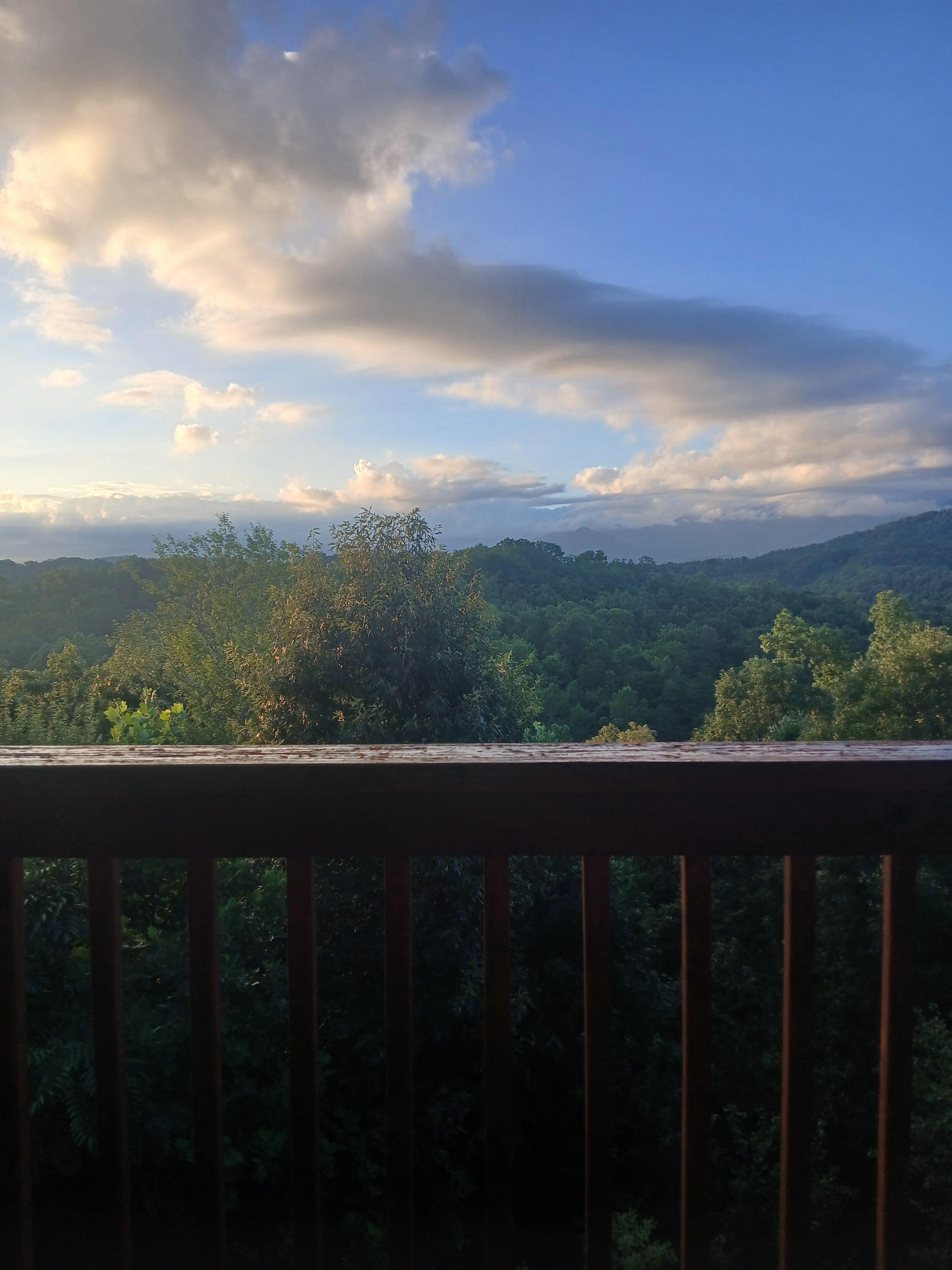 Beautiful way to have your morning coffee!