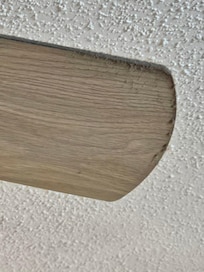 Dust collection on ceiling fan