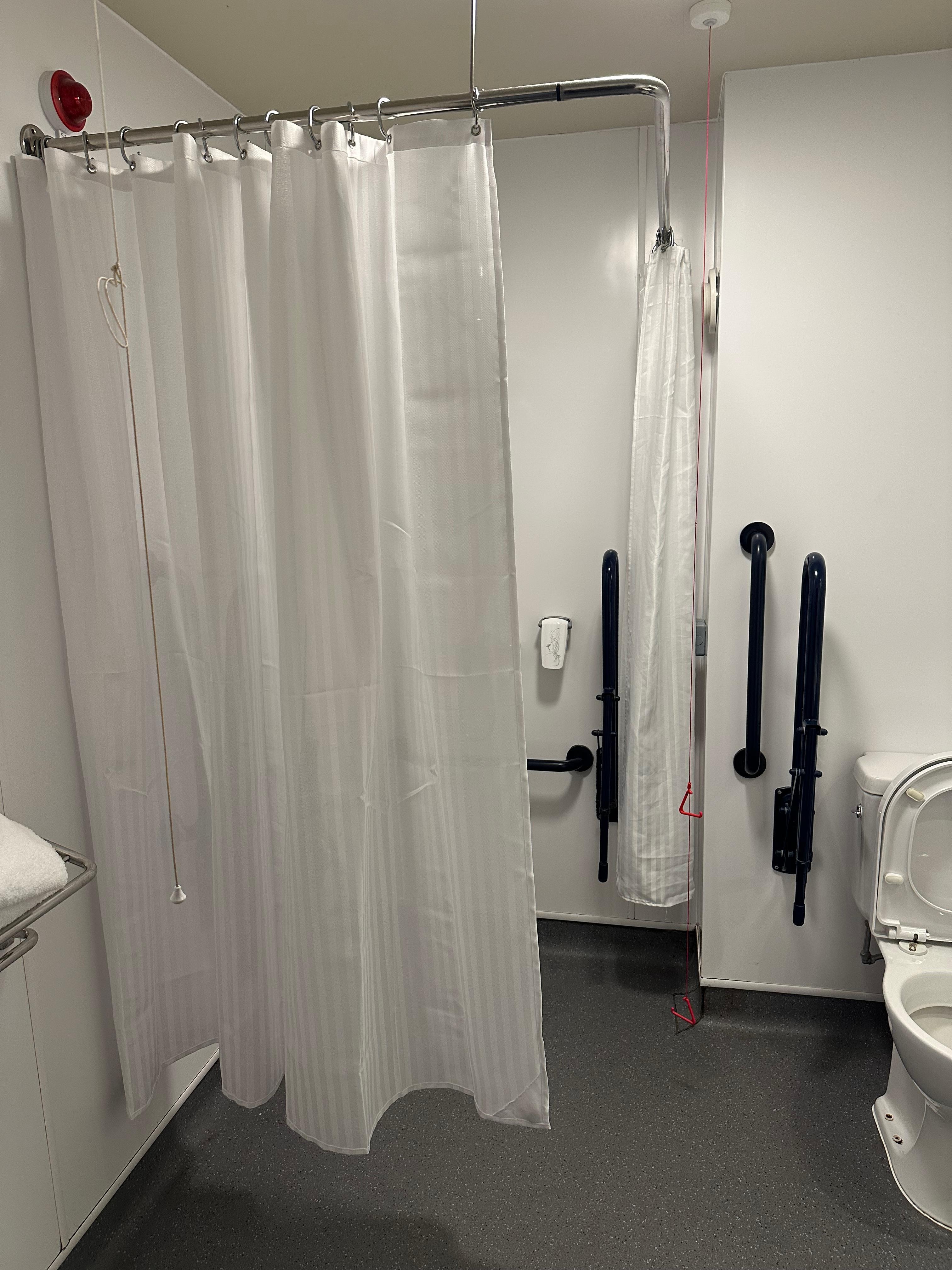 We inadvertently booked accessible rooms but it was equipped like a hospital. 