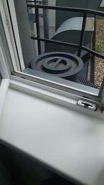 Refuse Bin Outside Window