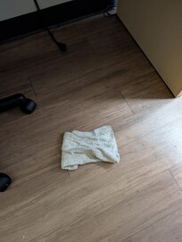 This was on the floor in the room