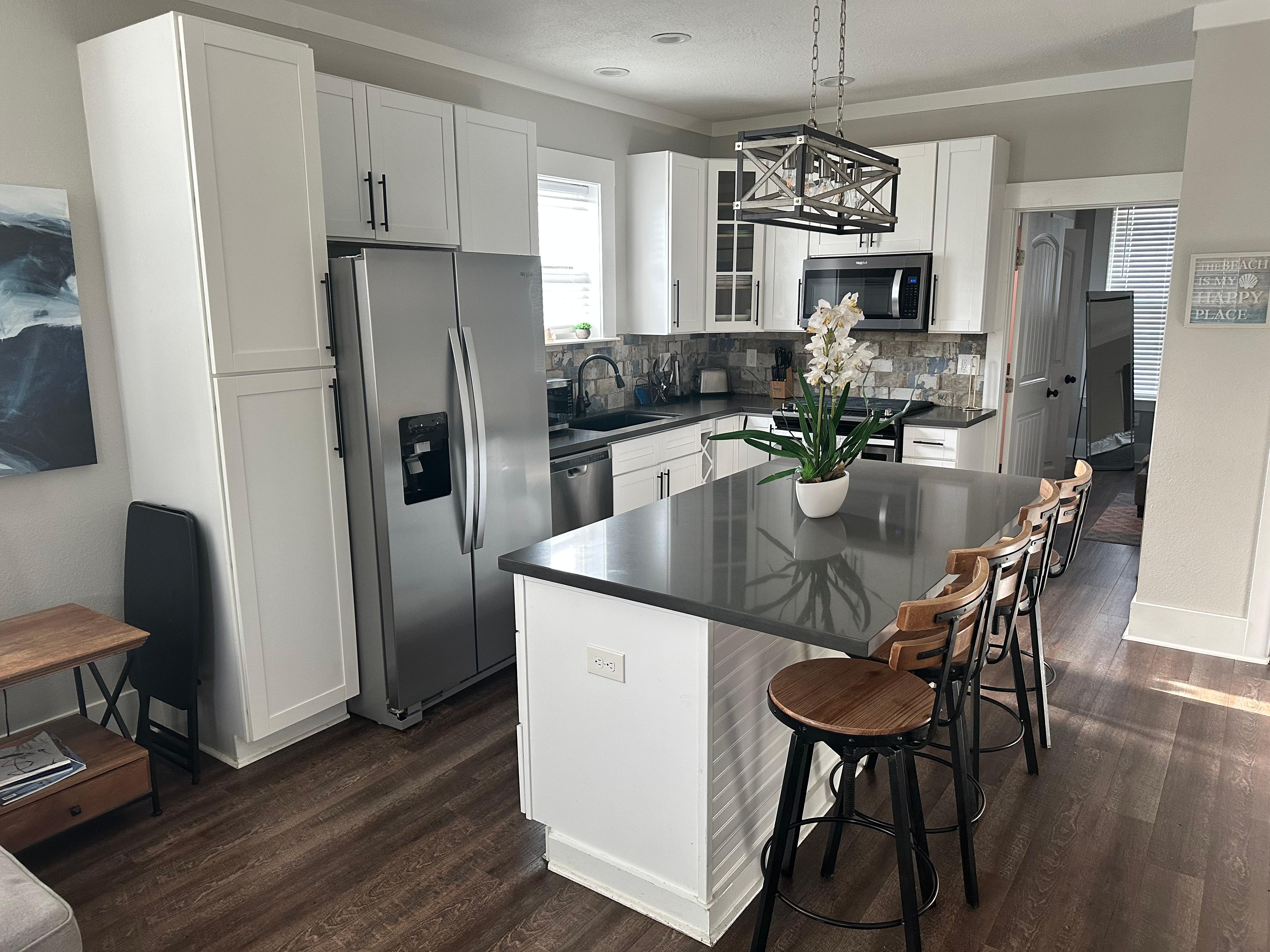 This is the kitchen area. Very nice.