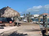Tiki area and boat slips