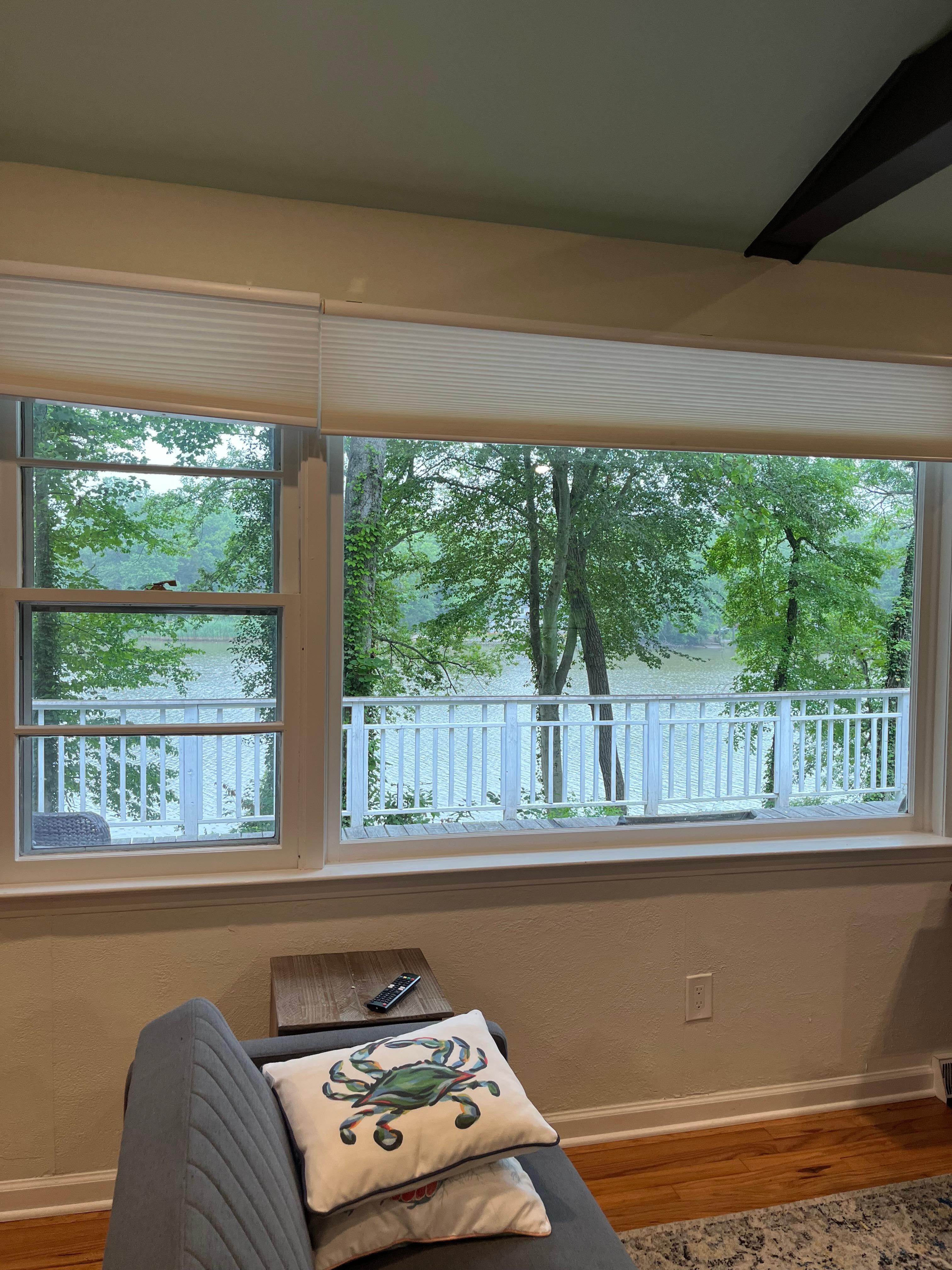 View from the living room window. 