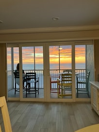 Sunset from the balcony