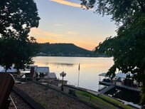 Beautiful sunrise from the deck