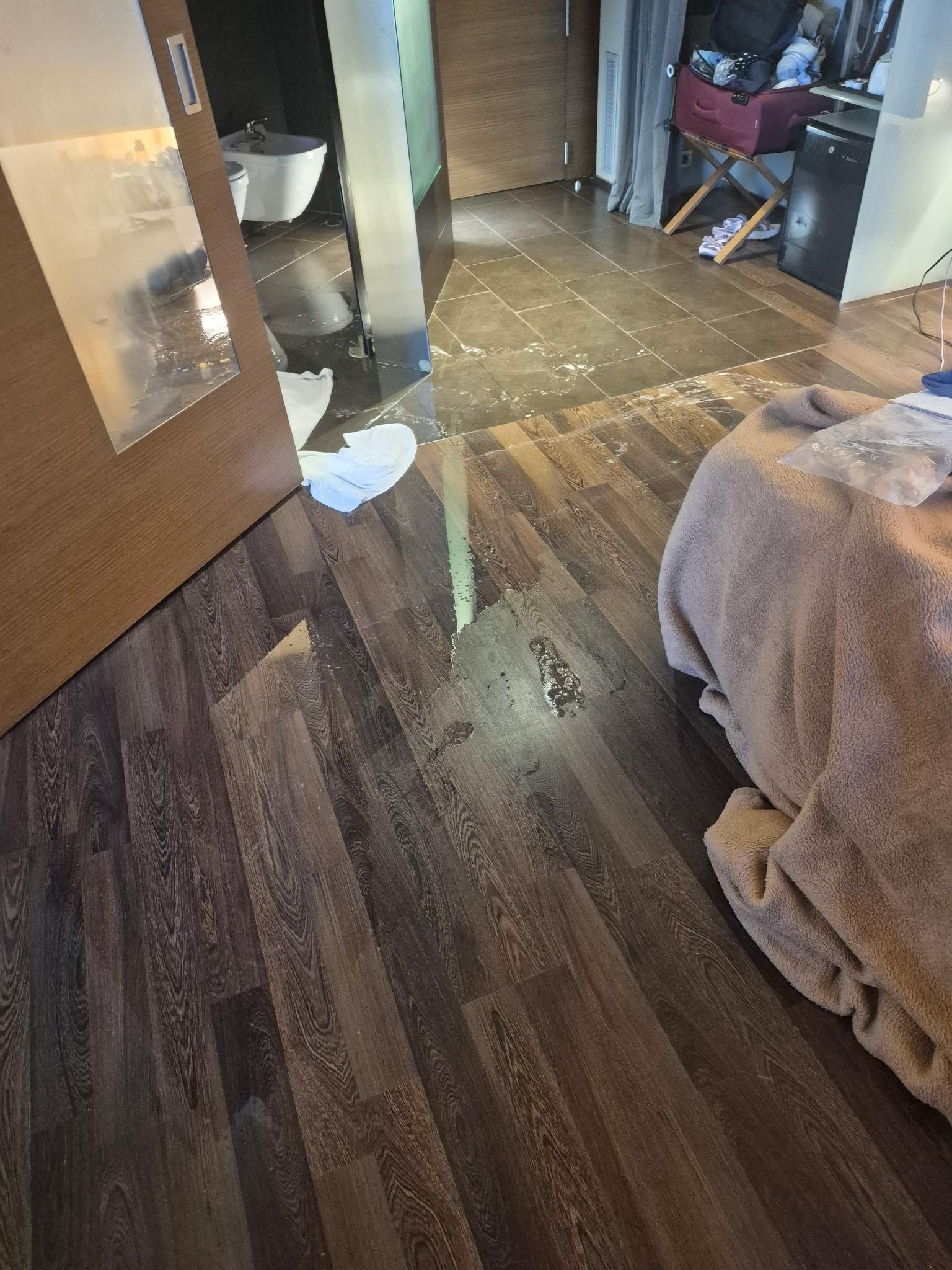 Flooded room
