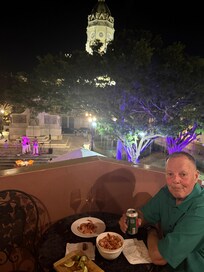 Balcony of our room overlooking Bolivar Square.
