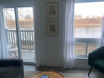 The river view was beautiful from the moment we first walked in the room.