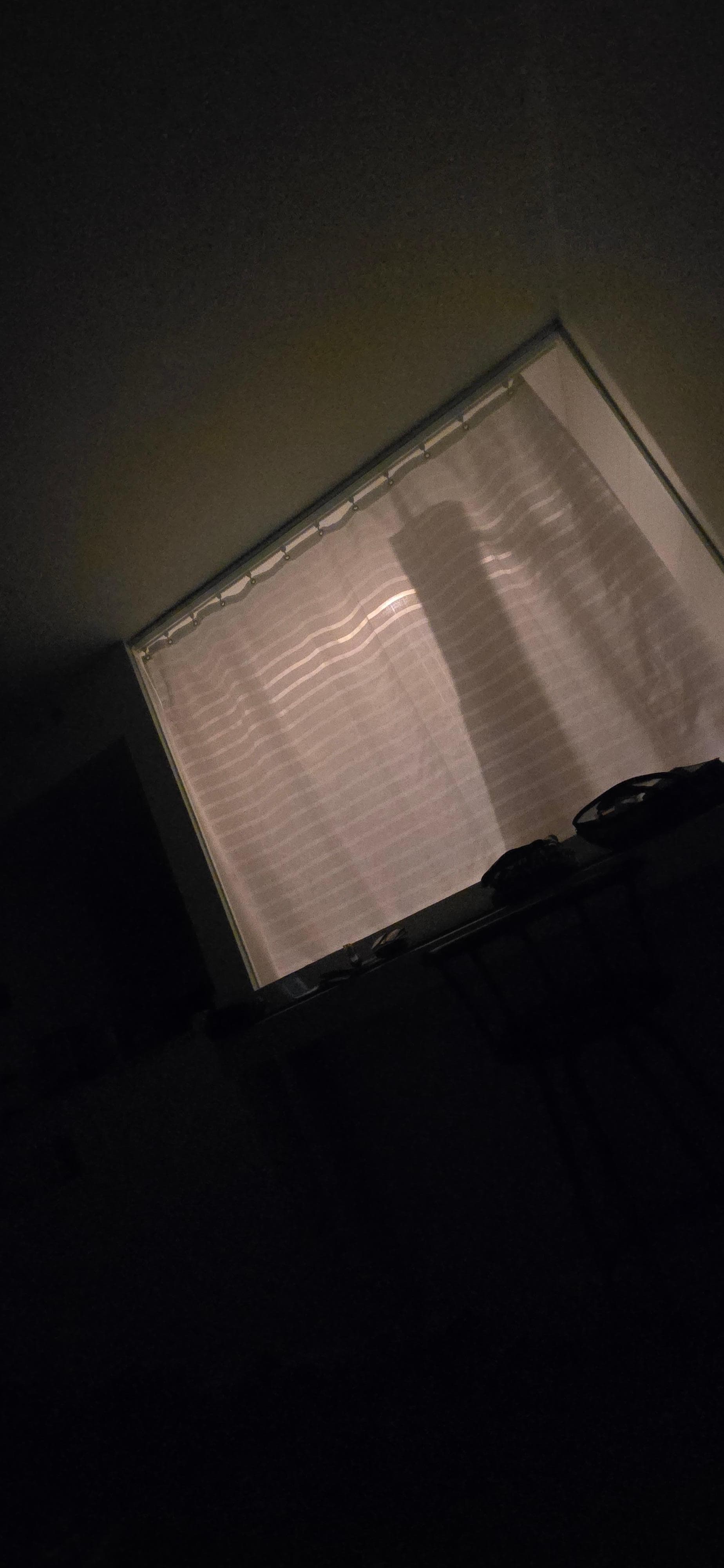 Bright window in bathroom