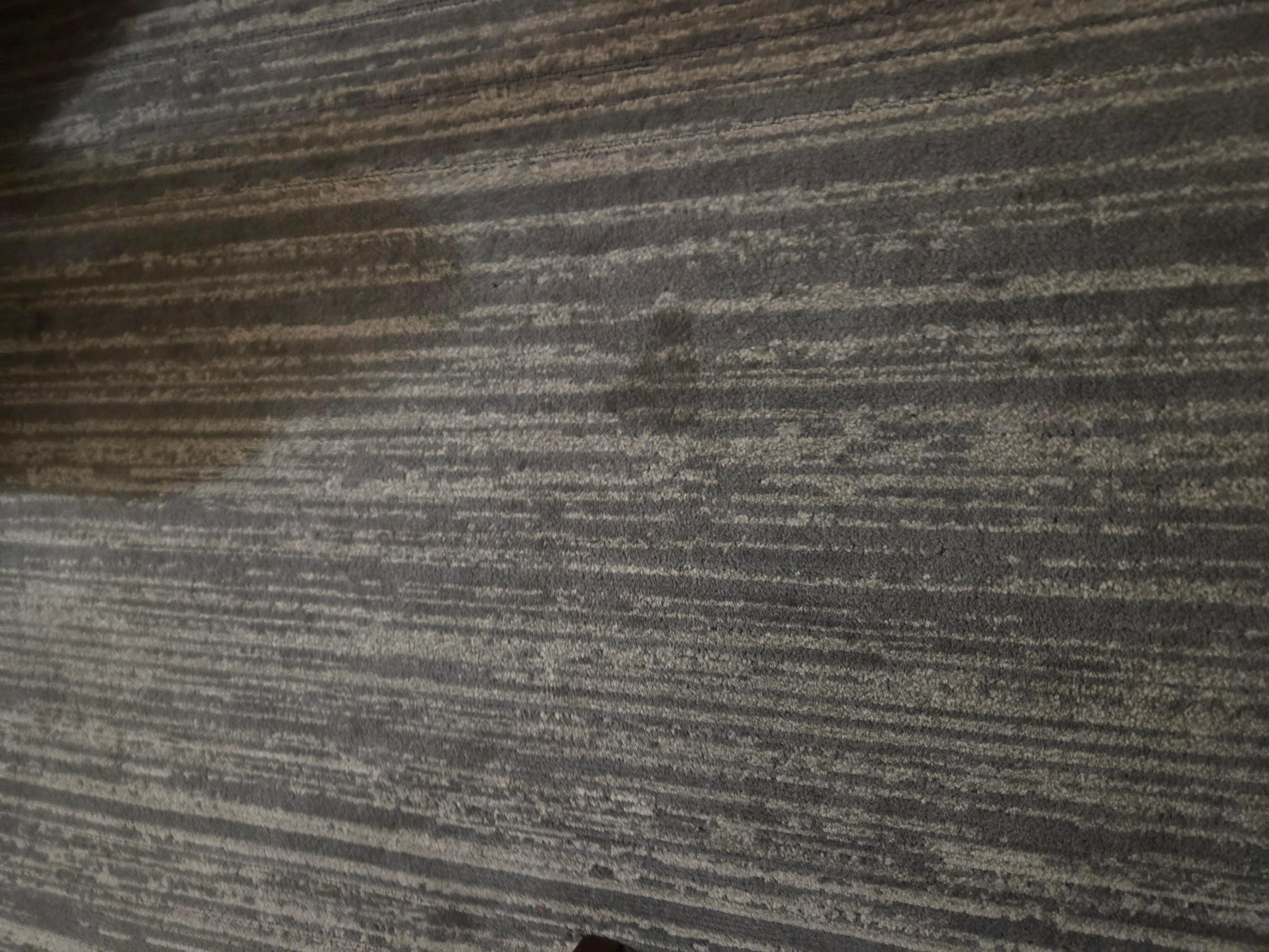 The stain was there when i arrived seems like thw carpet are not cleaned.