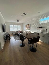 Open concept living and kitchen