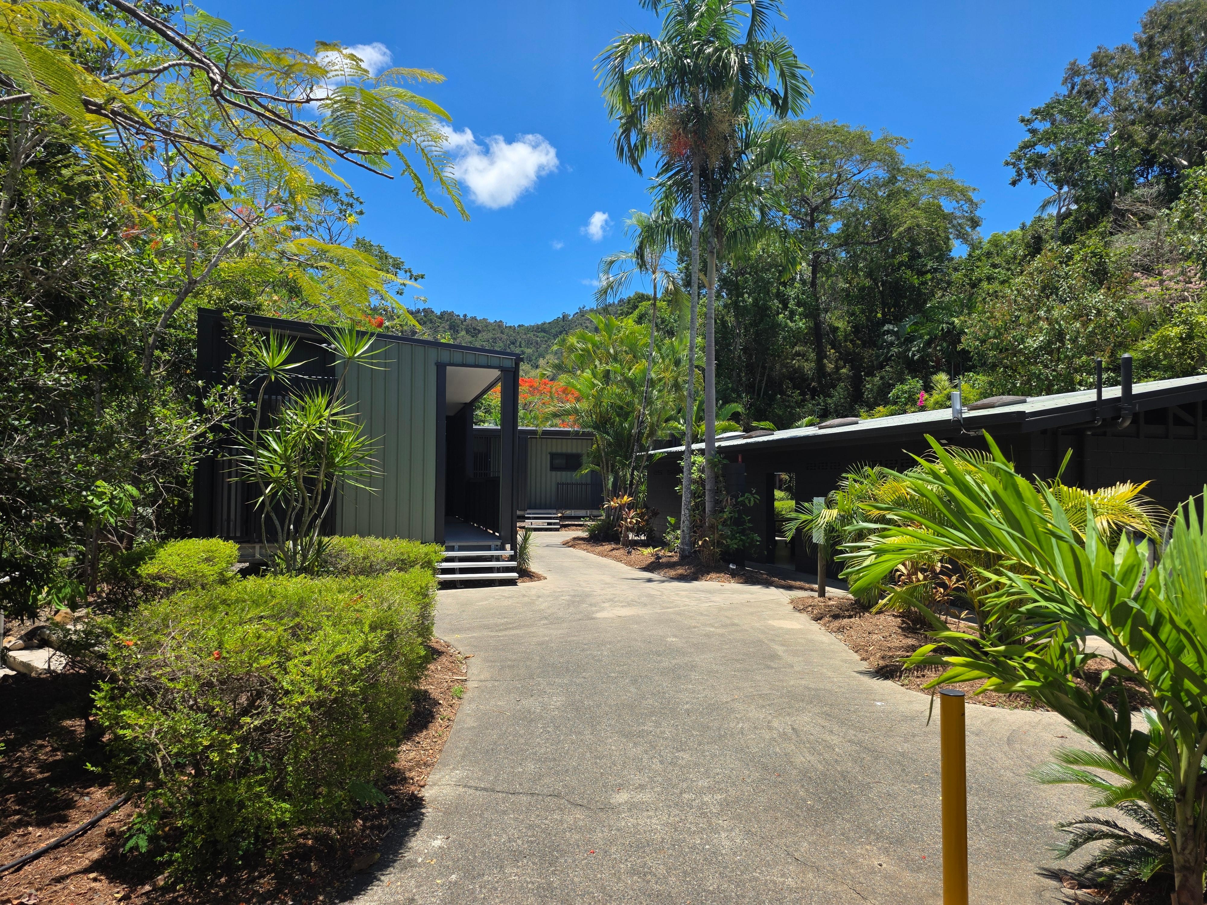 Entry to refurbished/new cabins area