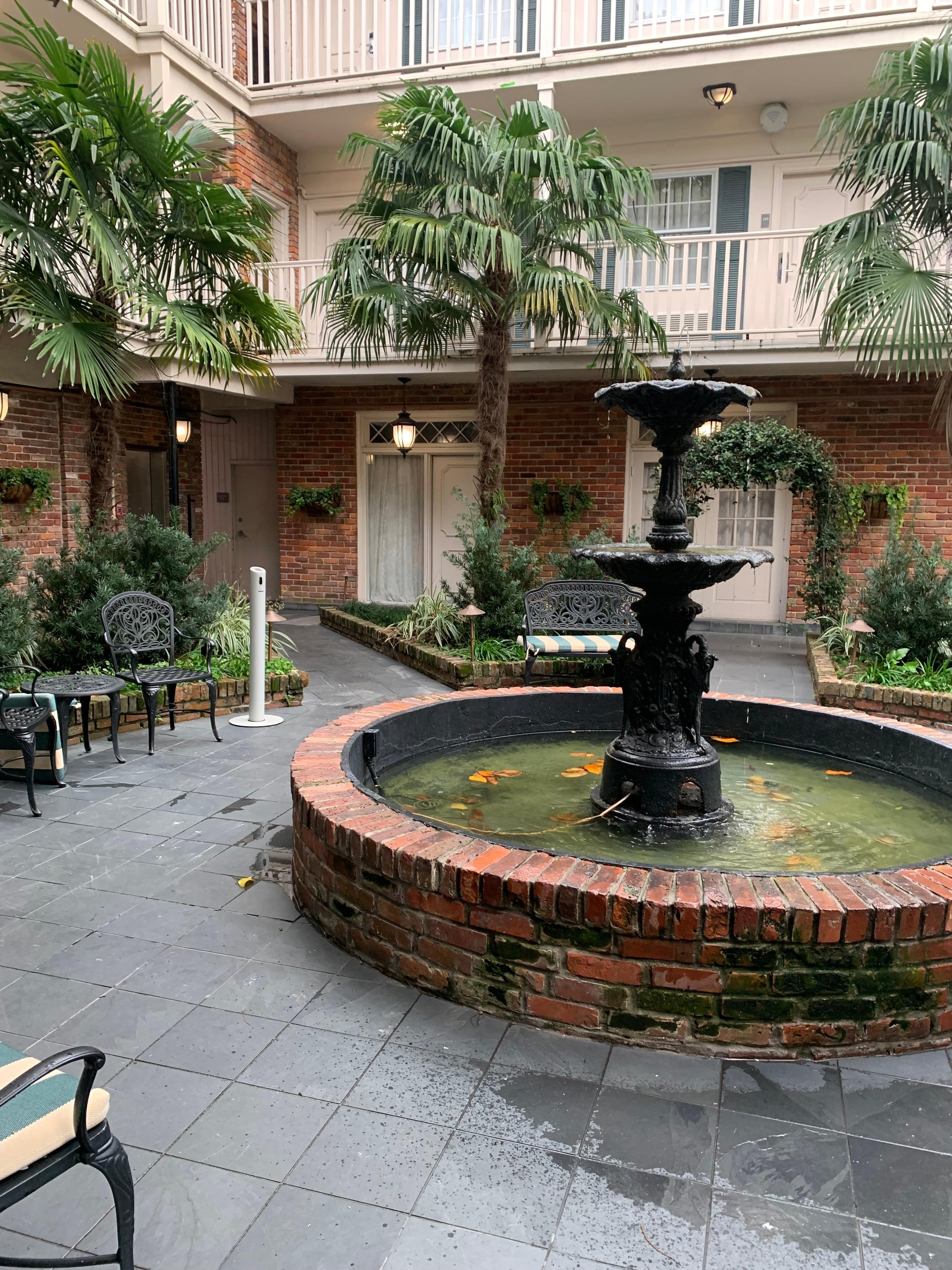 Courtyard fountain