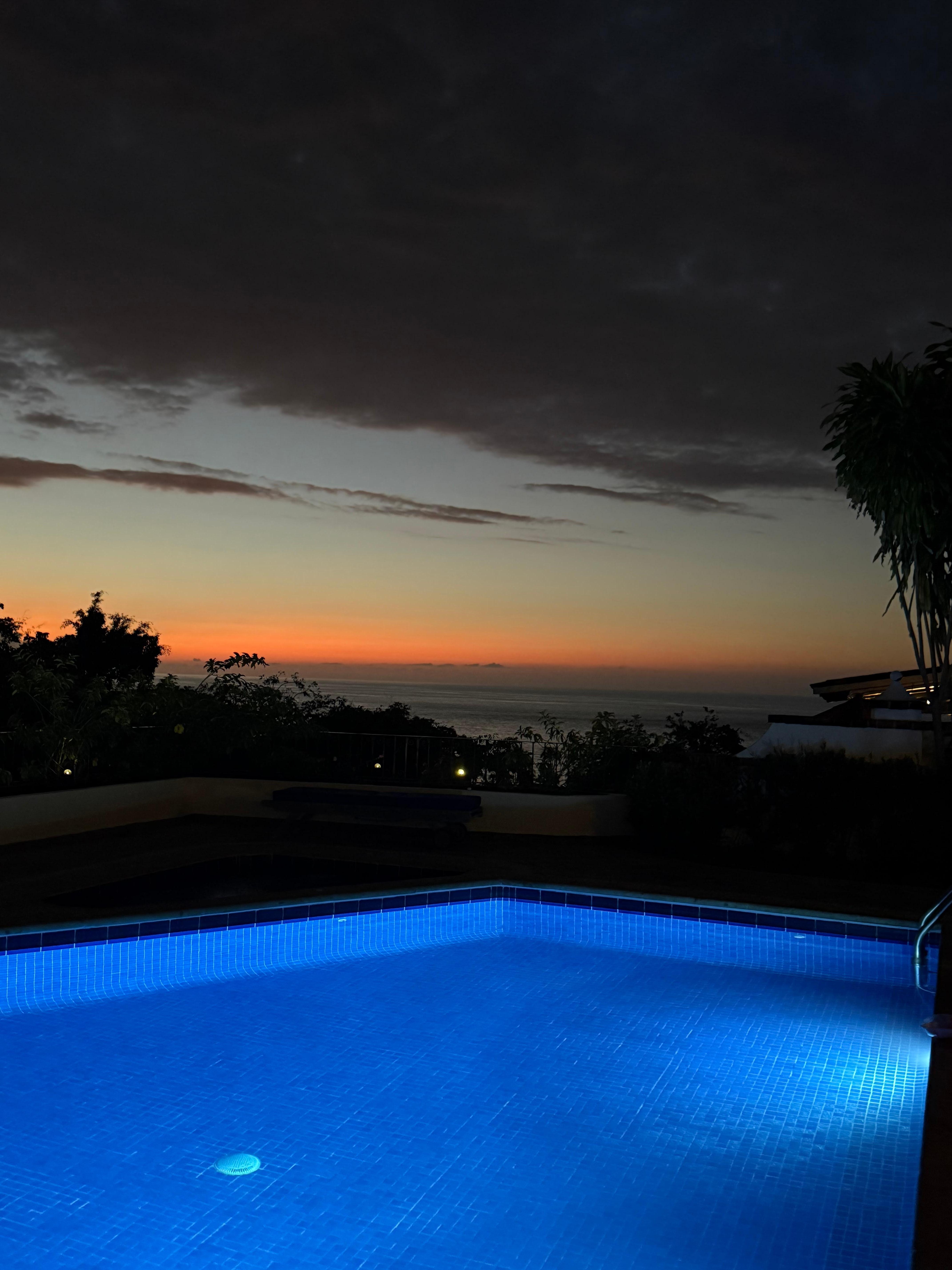 Great sunset from the patio.